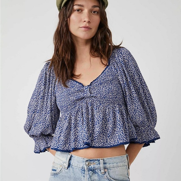 Free People Brittnee Printed Top - Picture 1 of 9